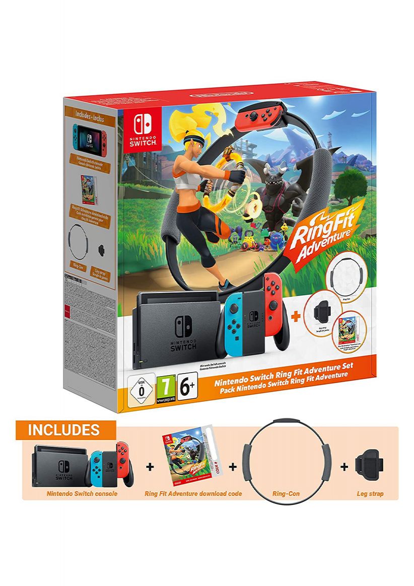 Nintendo Switch Neon Console & RingFit Bundle